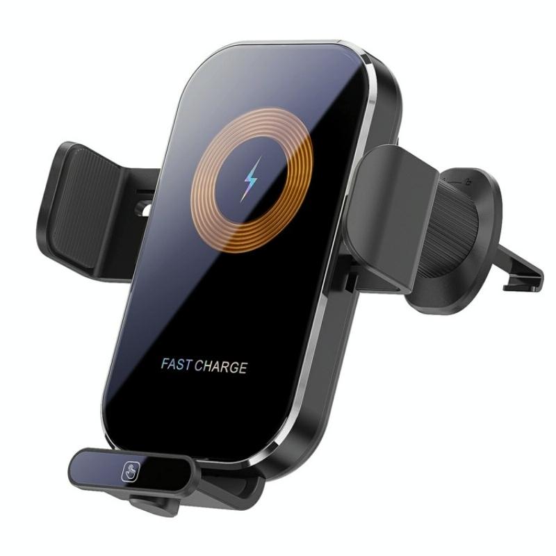 Intelligent Wireless Car Vent Charger - 66w High Power - Silver