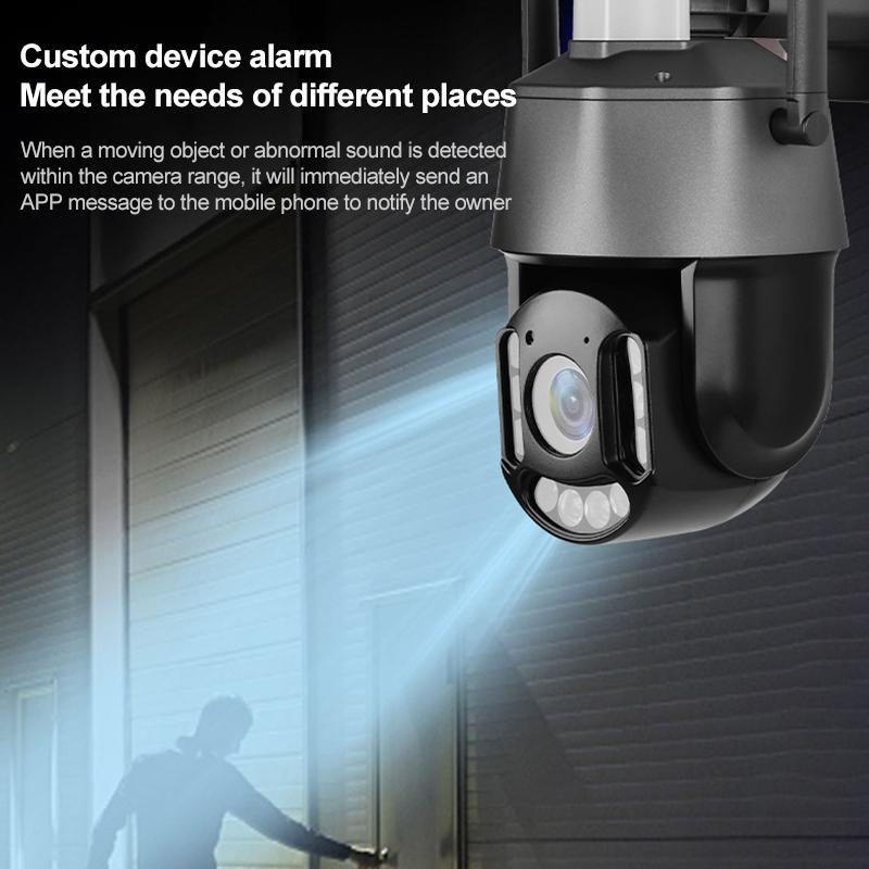 Wireless Wifi Laser Camera With Two-Way Voice & Mobile Monitoring - 5Mp Black