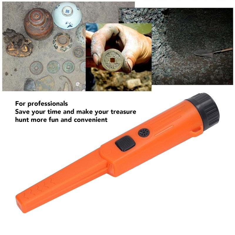 Waterproof Handheld Metal Detector - Mini - Orange