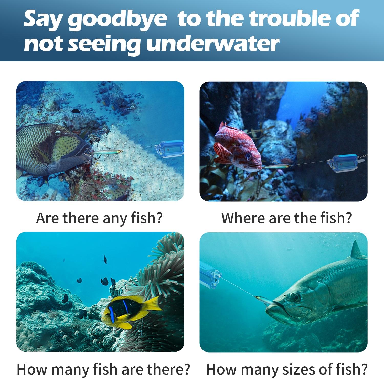 Wireless Underwater Fishing Camera With Loop Recording And Remote Control - Blue