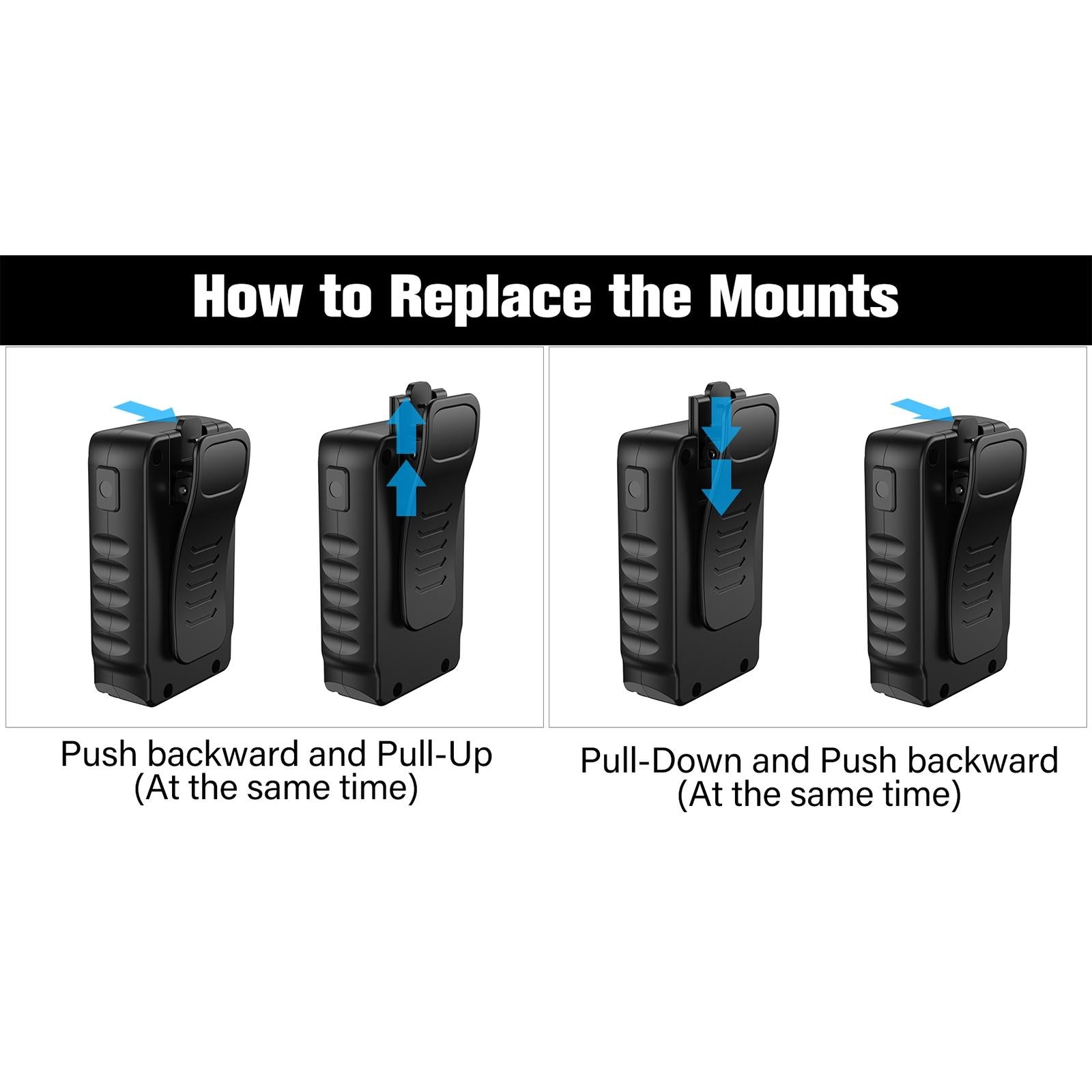 Portable Multifunctional Wearable Camera - 1080P Black