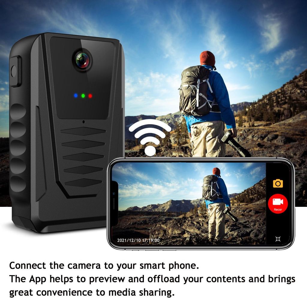 Portable Multifunctional Wearable Camera - 1080P Black