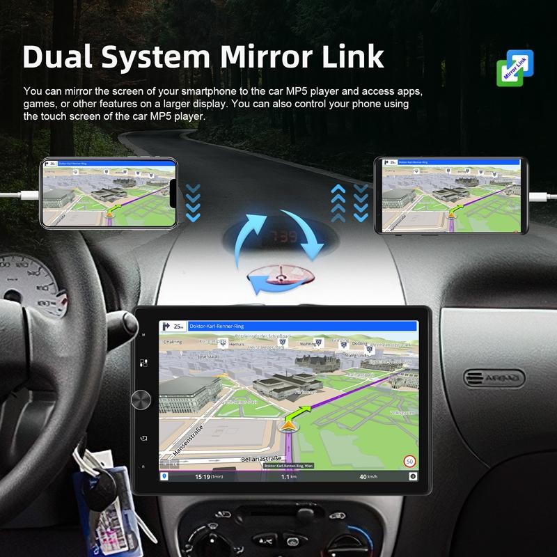 10.4 Inch Vertical Screen Android Navigation With Wireless Carplay & Backup Camera