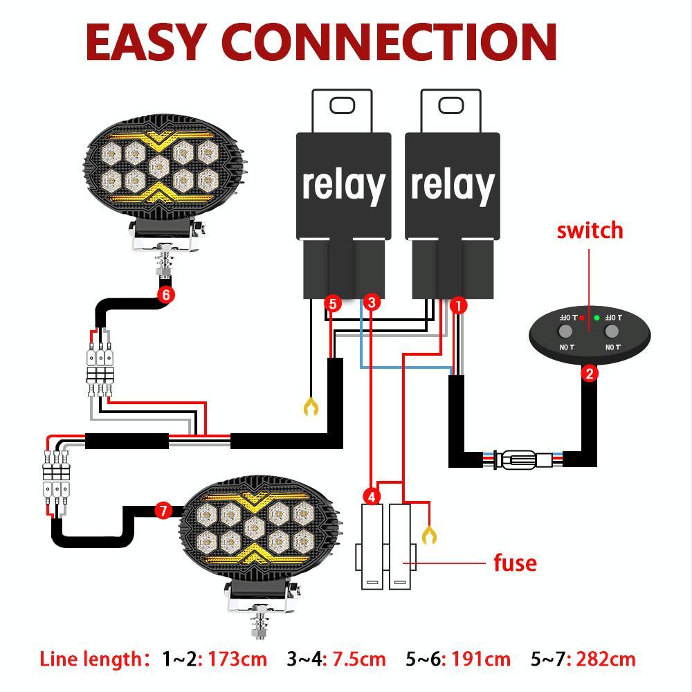 5.5 Inch Elliptical Hybrid Luminous Seagull Angel Eye Car Work Light