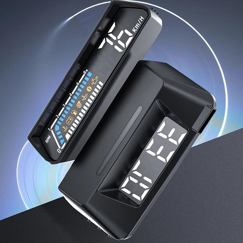 Vehicle Obd Head Up Display Multi Function Instrument For Oil Temp & Gearbox Monitoring - S100