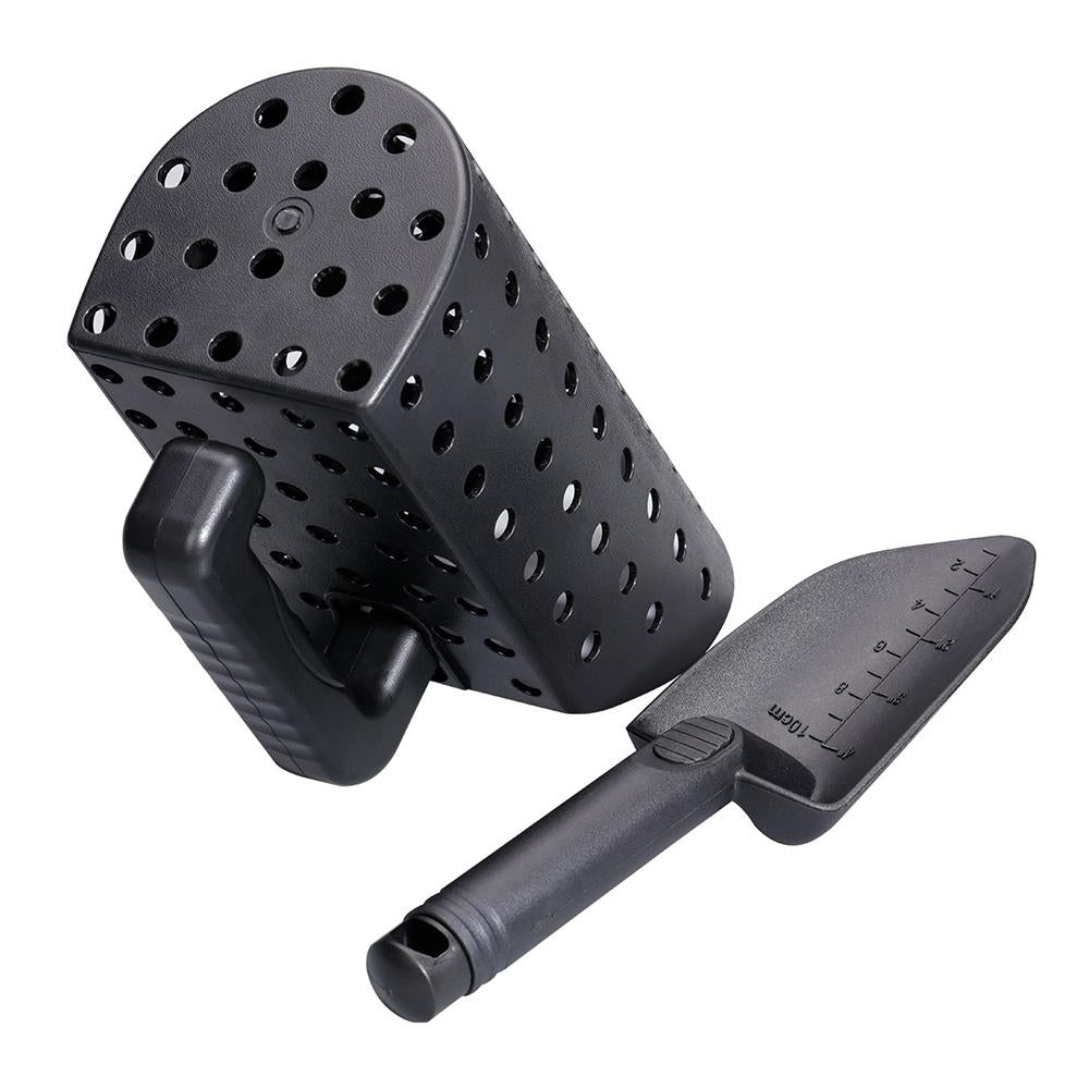 Black Metal Detector Scoop and Shovel Set for Digging
