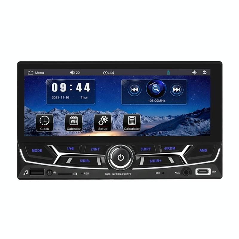 6.86 Inch Dual Butt Mp5 Player W / Backup Camera Bluetooth Carplay