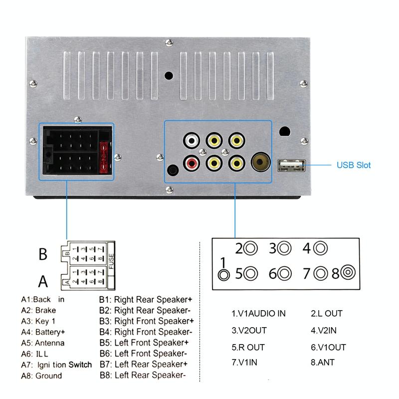 6.86 Inch Dual Butt Mp5 Player W / Backup Camera Bluetooth Carplay