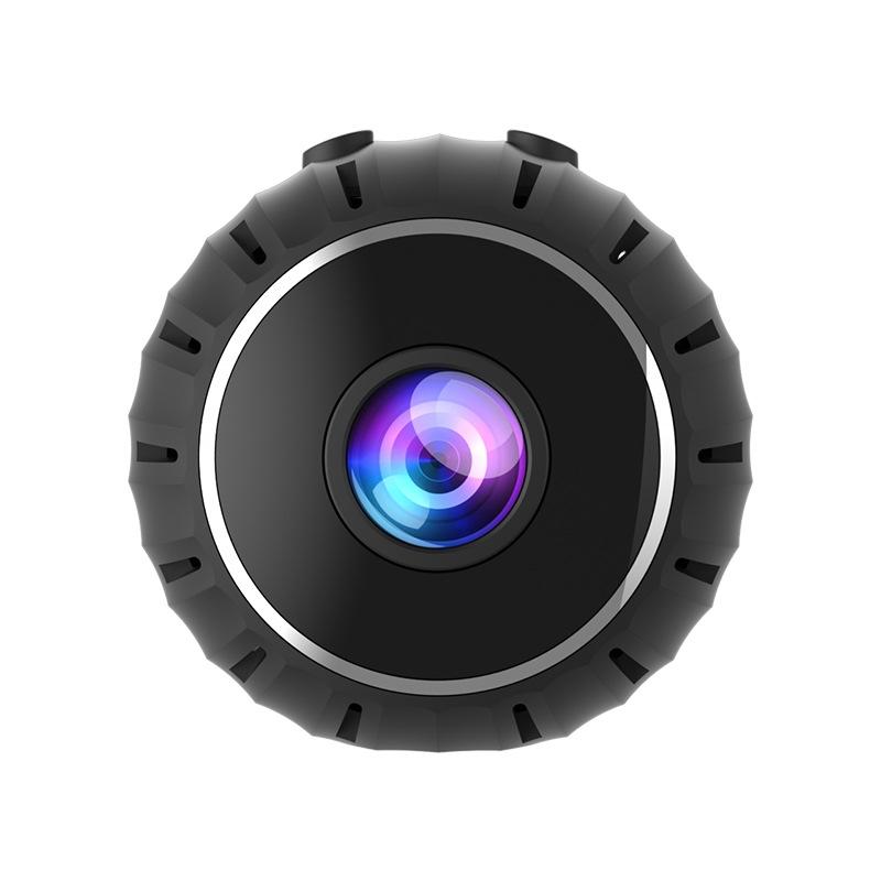 Mini Wifi Camera With Infrared Night Vision And Base - Black