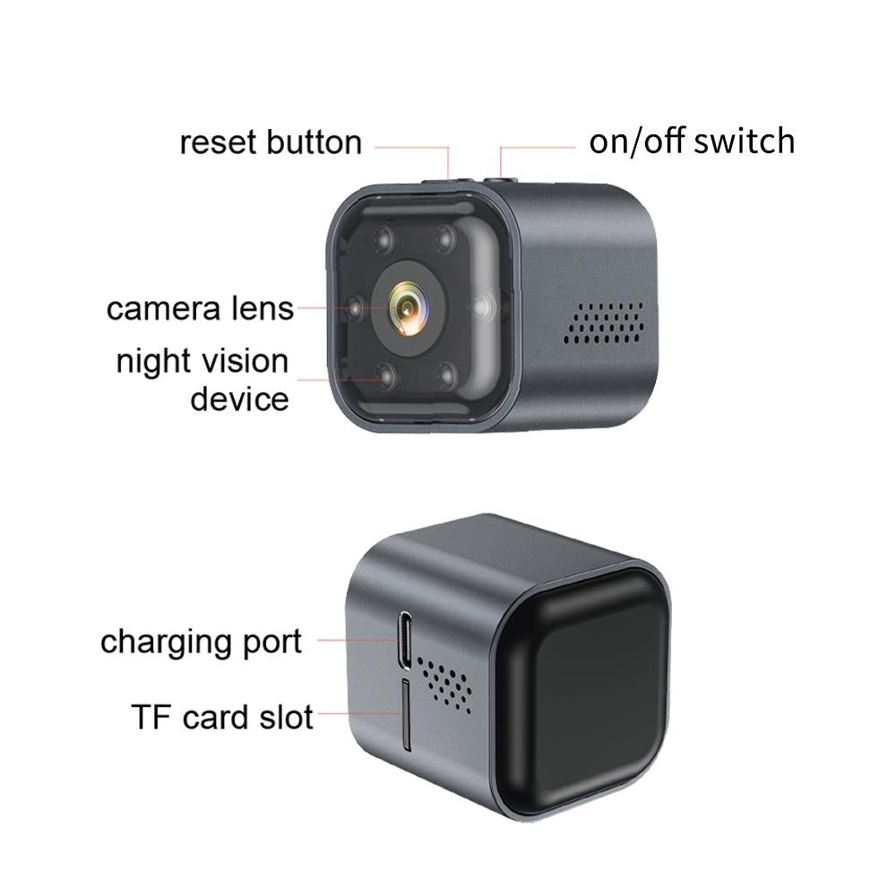 Smart Mini Night Vision Camera - Black Outdoor
