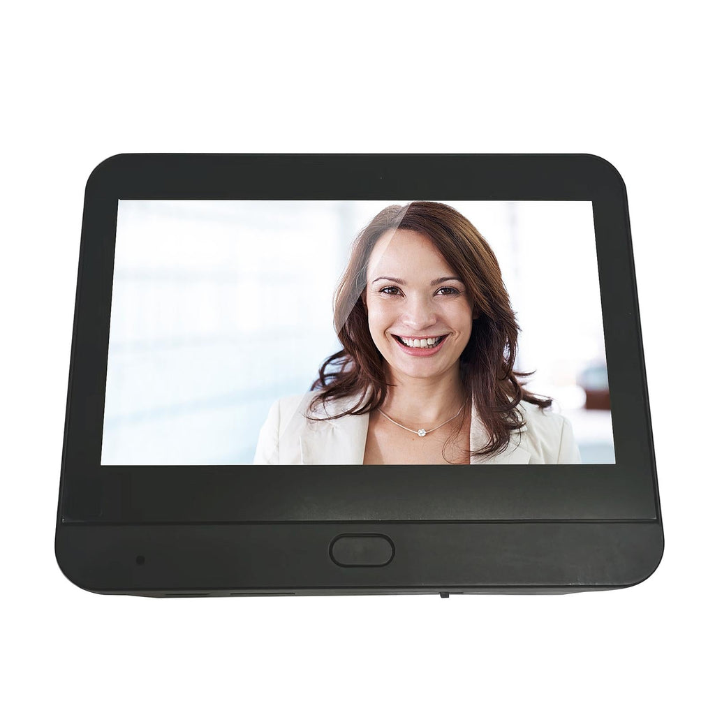 1080P Wifi Smart Cat Eye Video Doorbell With 4.3 Colour Screen And Hidden Graffiti Design - Black