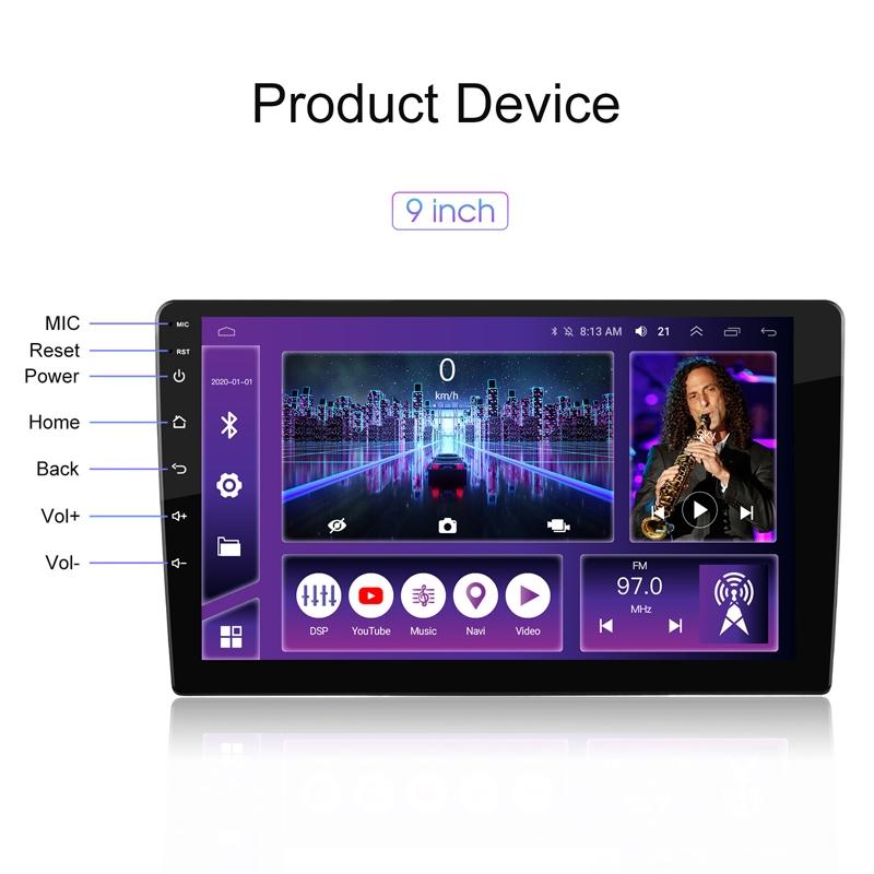 9 Inch 8-Core Carplay Android Navigation Monitor 2 + 32G Memory - Standard 2 + 32G