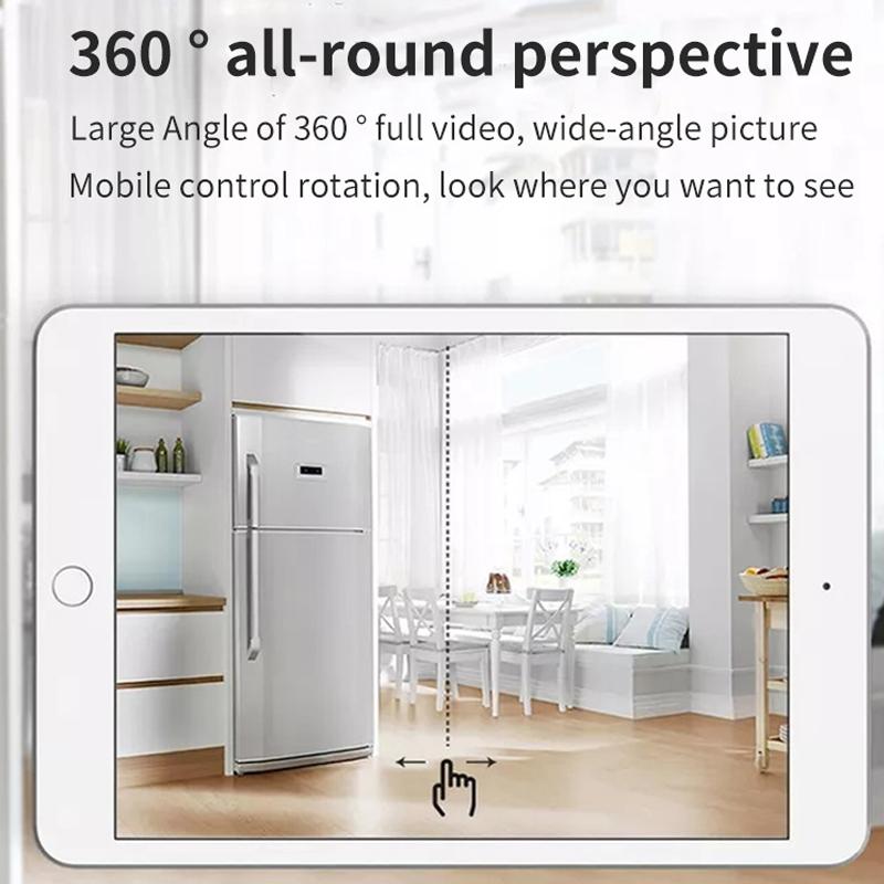 2.0Mp Wifi Light Bulb Camera With Motion Detection And Night Vision - White