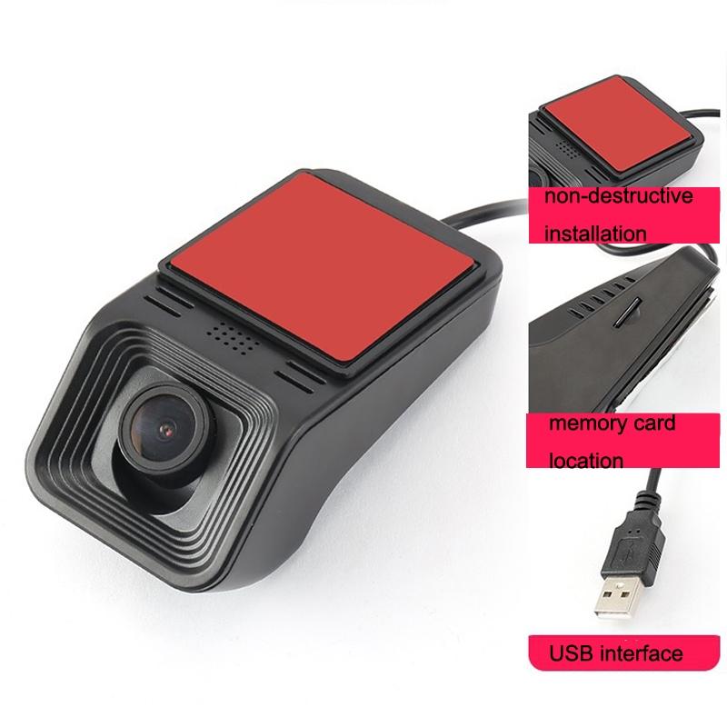 1080p Hd Car Recorder with Wifi for Parking Monitoring - Without Button + Usb Short Line