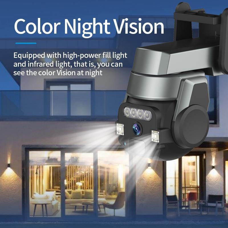 Outdoor Wifi Camera With Two-Way Voice 5Mp Ip66 Waterproof - Grey