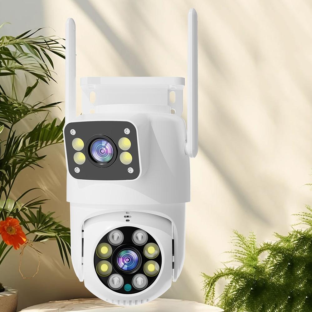 Outdoor Wifi Camera With 4Mp Resolution And Two-Way Voice Ip66 Waterproof White