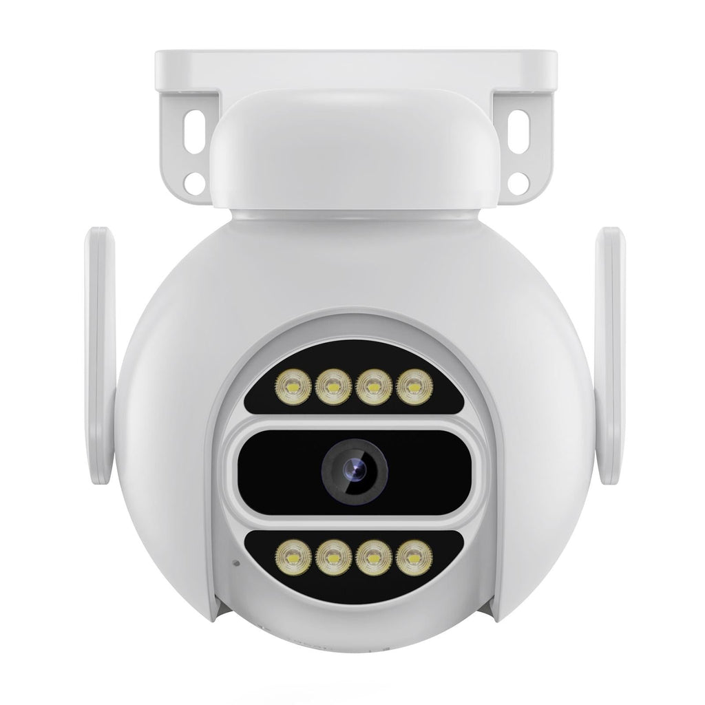 Smart Wifi Surveillance Camera With Dual-Light Night Vision And Two-Way Audio - White