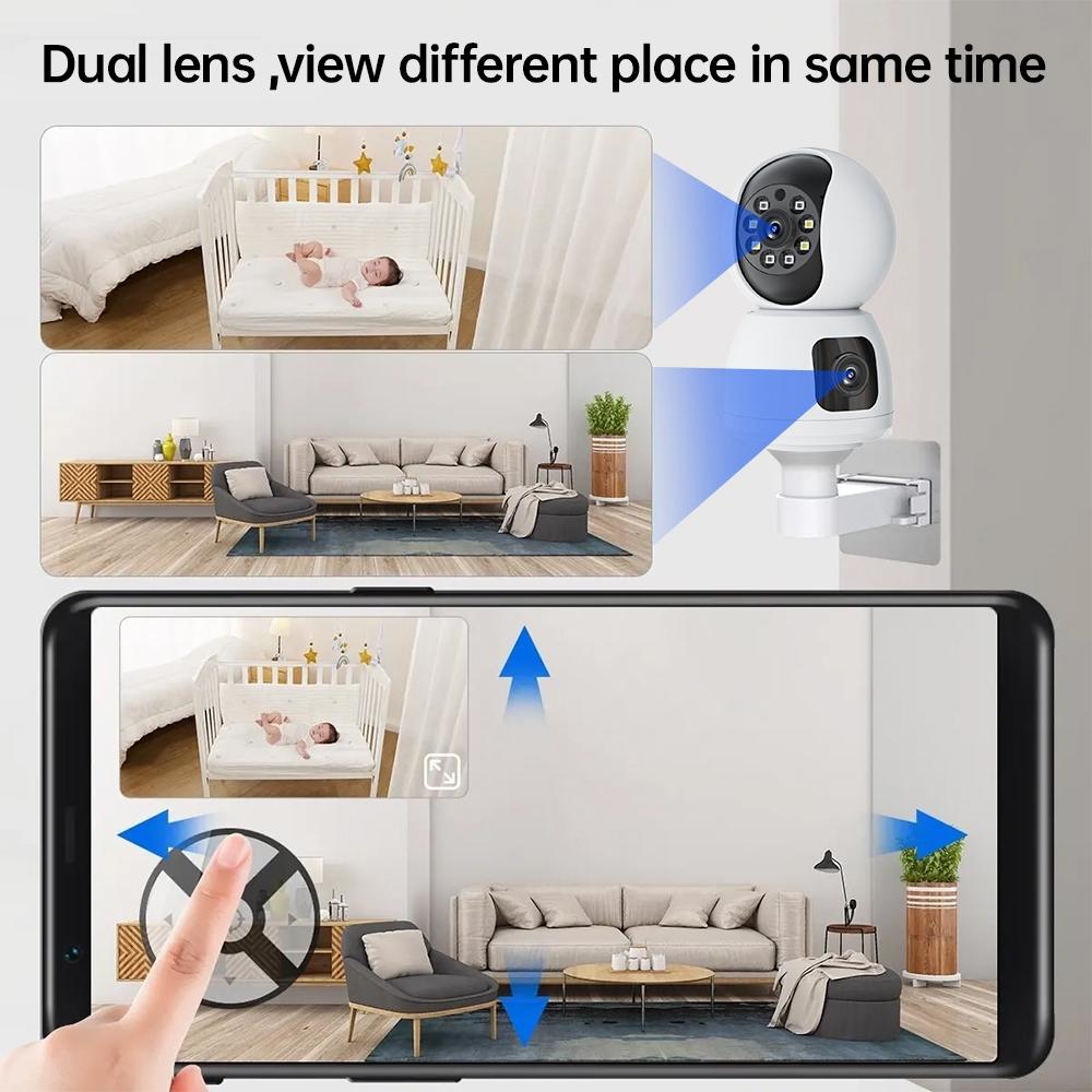 Waterproof Smart Wifi Camera With 4Mp Zoom - Hd Indoor White