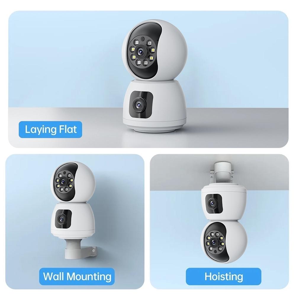 Waterproof Smart Wifi Camera With 4Mp Zoom - Hd Indoor White
