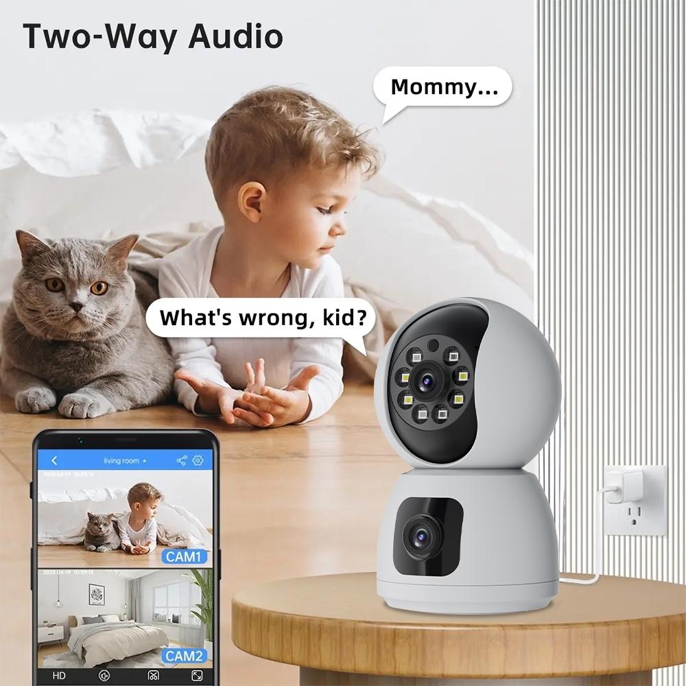 Waterproof Smart Wifi Camera With 4Mp Zoom - Hd Indoor White