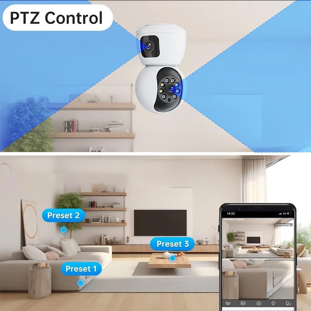 Waterproof Smart Wifi Camera With 4Mp Zoom - Hd Indoor White