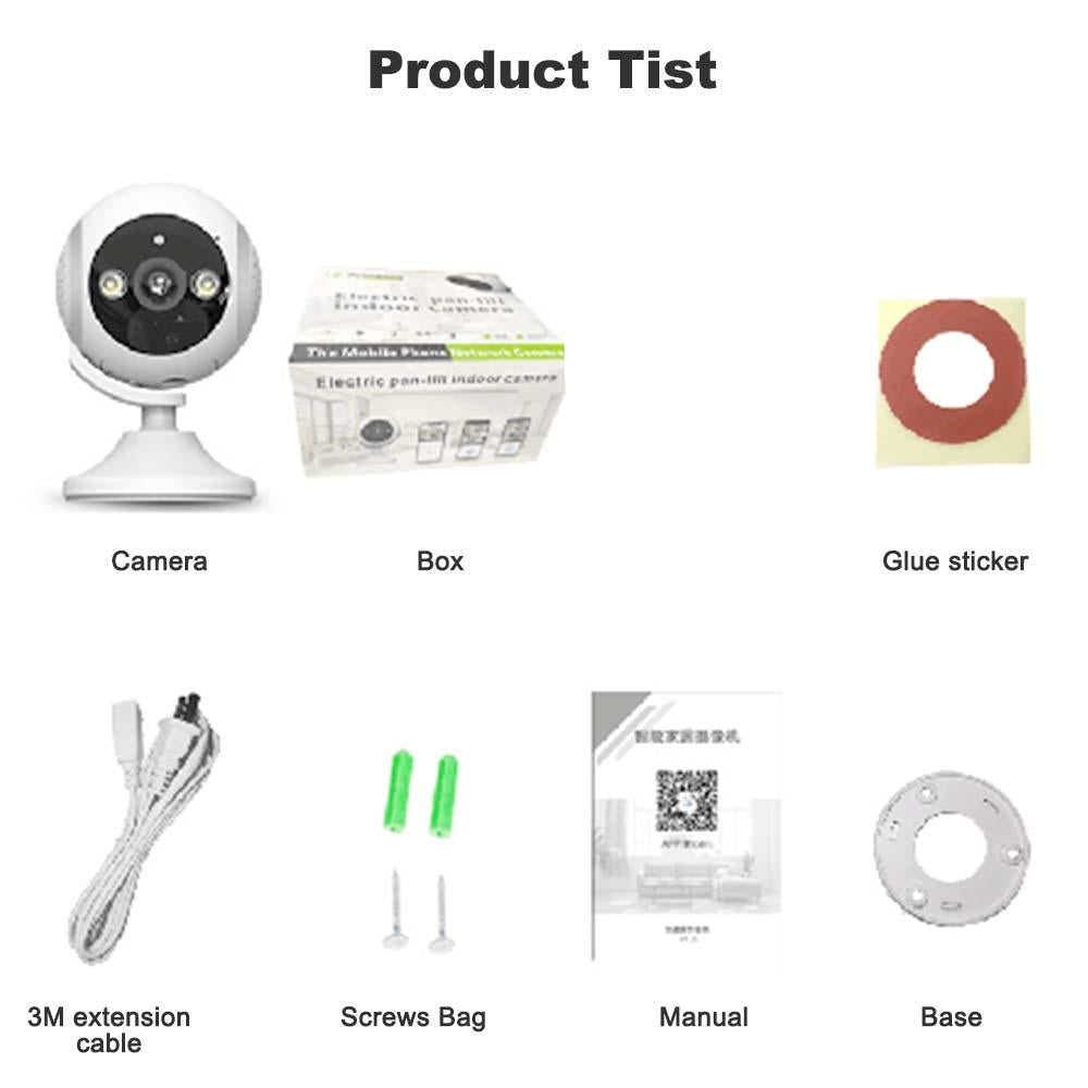 180 Degree Panoramic Smart Ptz Wifi Camera - White