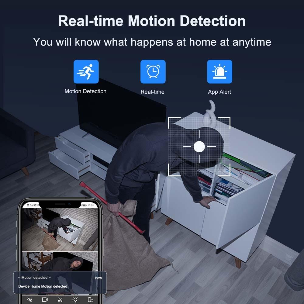 180 Degree Panoramic Smart Ptz Wifi Camera - White