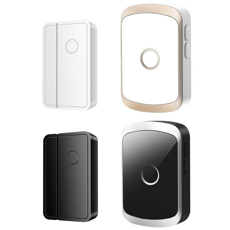 Smart Wireless Doorbell Alarm With 3 Split Type Door Sensors - Gold