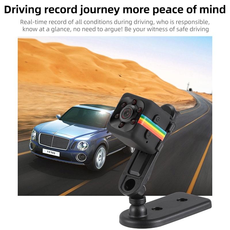 Hd 960P Mini Dv Sport Camera With Night Vision & Tf Card - Black