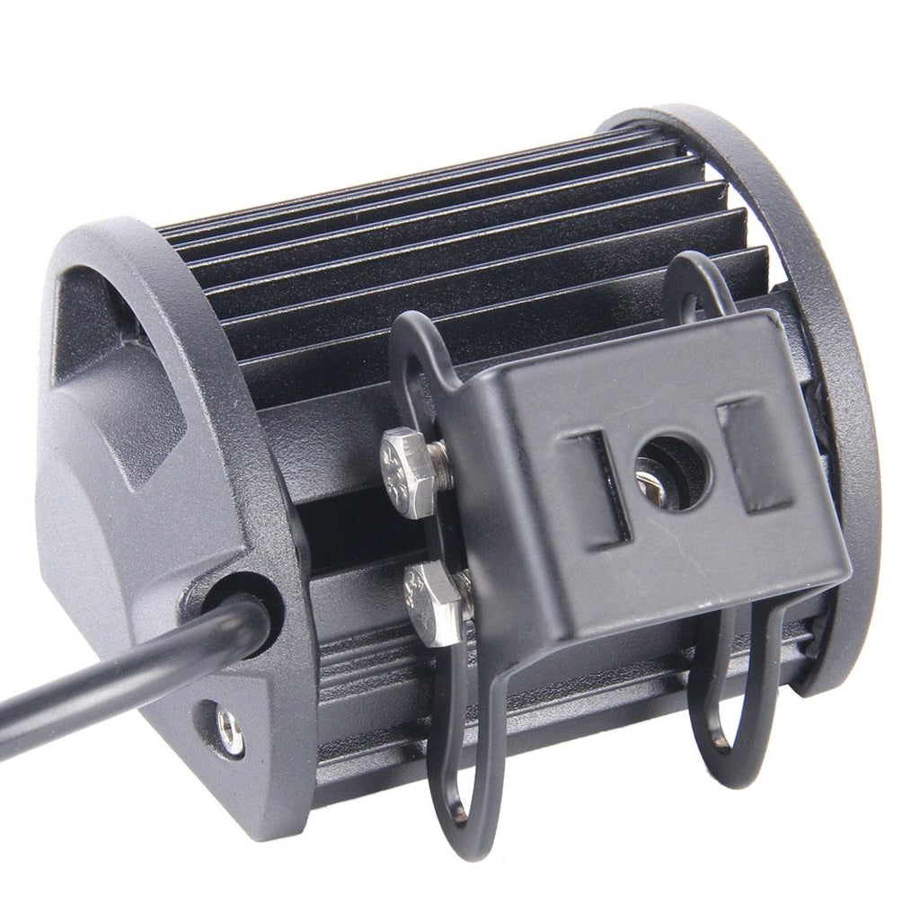 18W Cree 6 Led White Light Condenser Engineering Lamp / Waterproof Ip67 Suvs Light Dc 10 - 30V Black