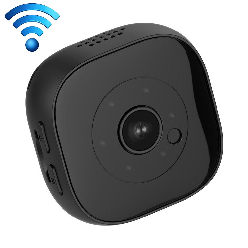 720P Mini Wearable Wifi Camera - 120 Degree Wide Angle - Black