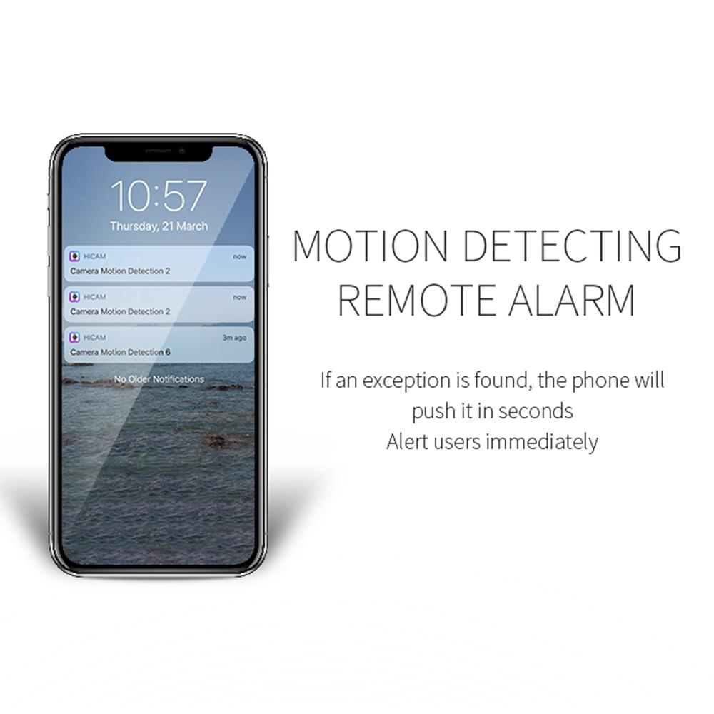 720P Mini Wearable Wifi Camera - 120 Degree Wide Angle - Black