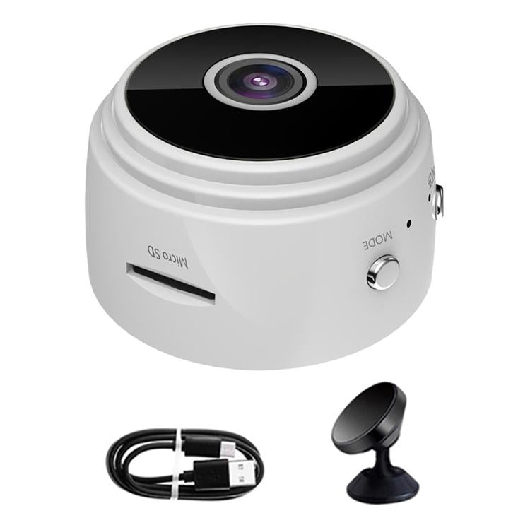 Wireless Network Camera With Wide-Angle Recording 720P Resolution - Black