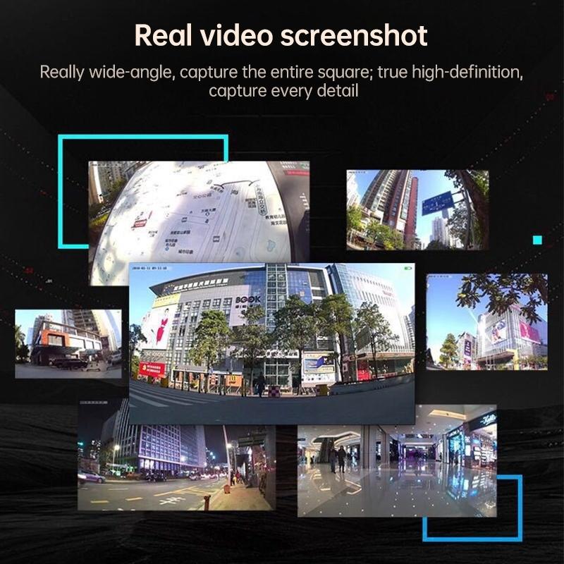 Wireless Network Camera With Wide-Angle Recording 720P Resolution - Black