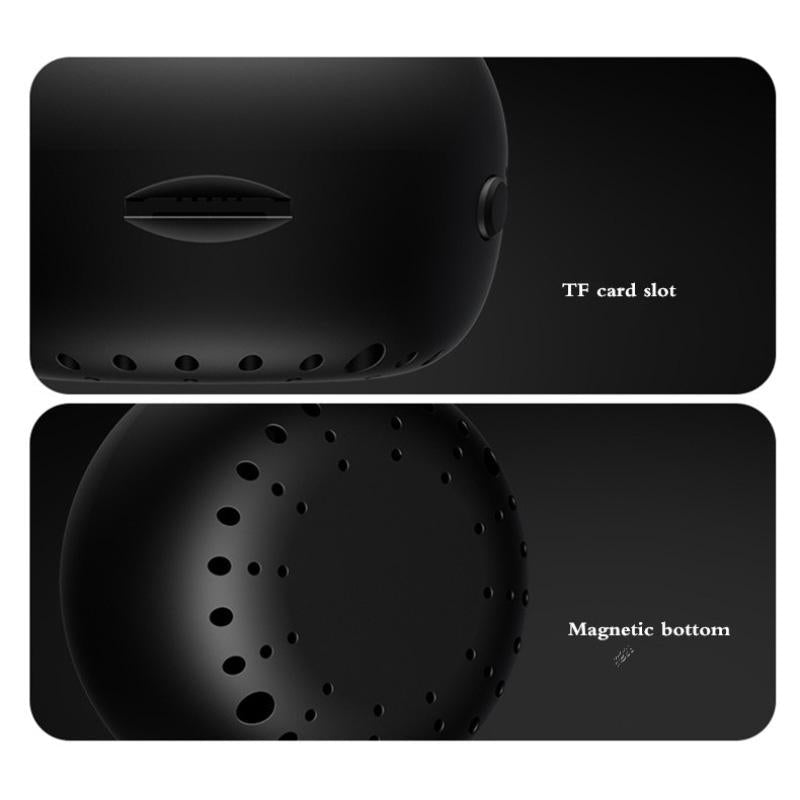 Small Wireless Security Camera With Night Vision - 1080P 5Ghz Remote - Matte Black