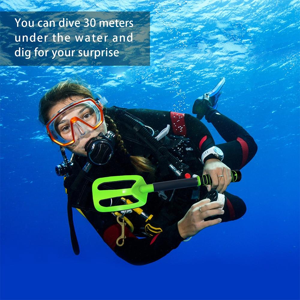 Waterproof Handheld Metal Detector for Underwater Treasure Hunting - Ip750 Yellow