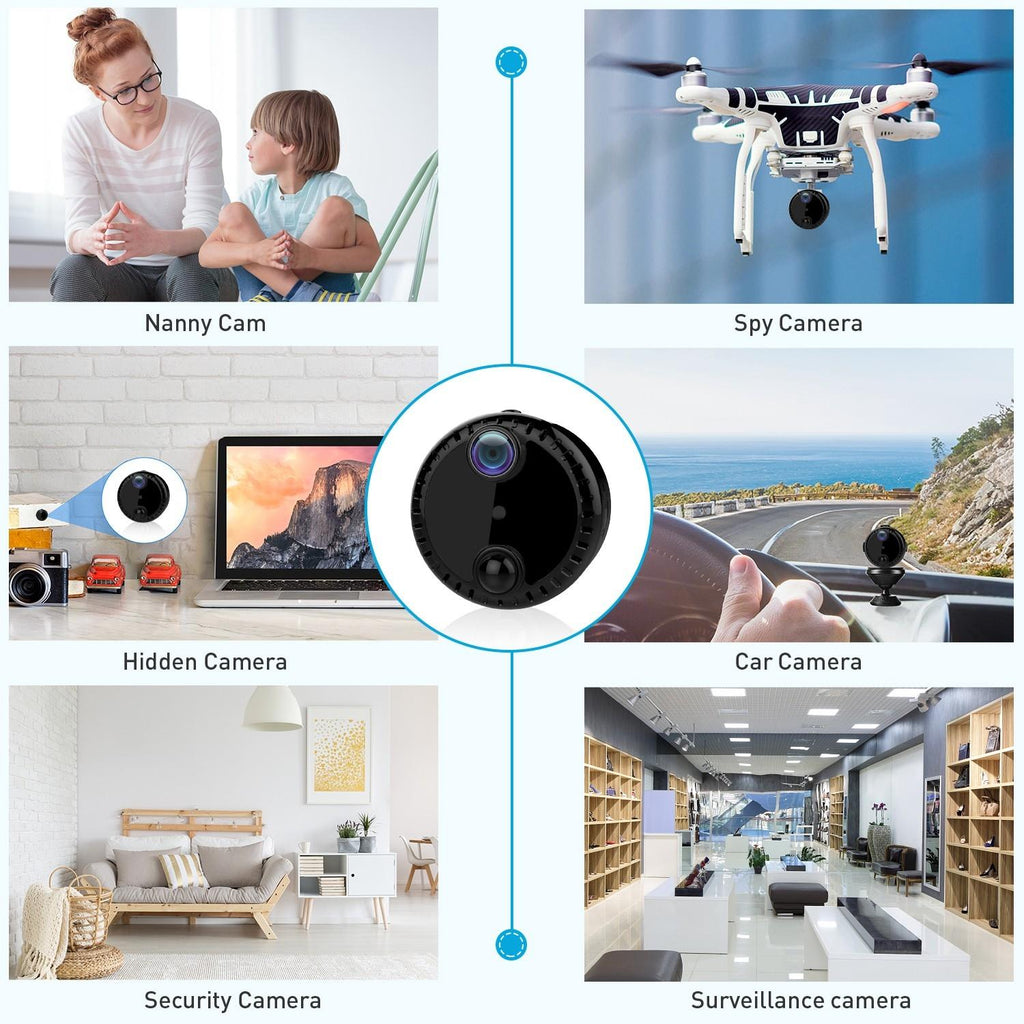 Hd Night Vision Wifi Camera For Home Monitoring - White