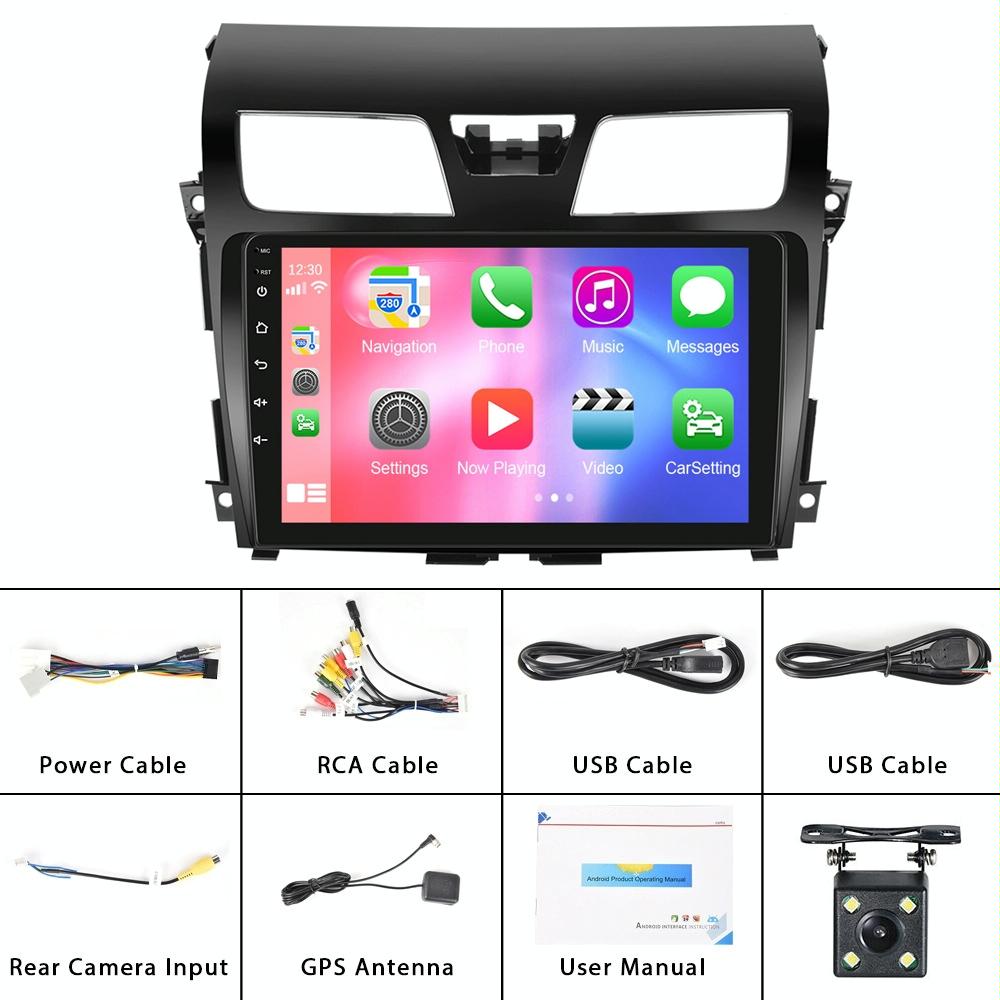 10.1 Inch Car Mp5 Player For Nissan Teana 13-16 - Wifi 1 + 32G Reversing Video Screen - Standard + 4 Lights Camera