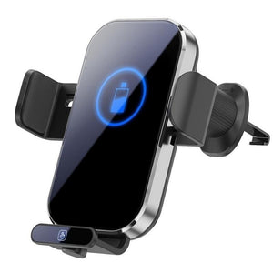 Intelligent Induction Wireless Car Charger - 66w High Power - Silver