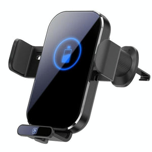 Intelligent Induction Wireless Car Charger - 66w High Power - Silver