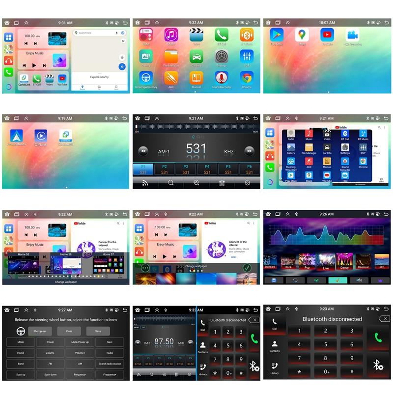 Universal Wireless Carplay Car Navigation Center - 13.0 Monitor - Standard + Ahd Camera 7Inch