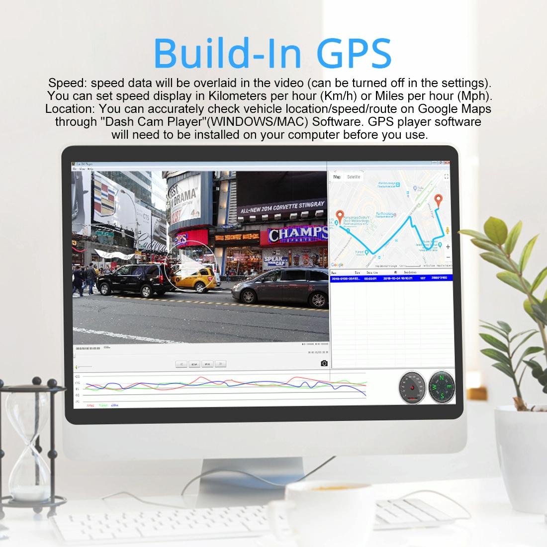 2.4 Lcd Car Dvr Camera with 2880 x 2160p Hd Resolution and 150 Degree Wide Angle View