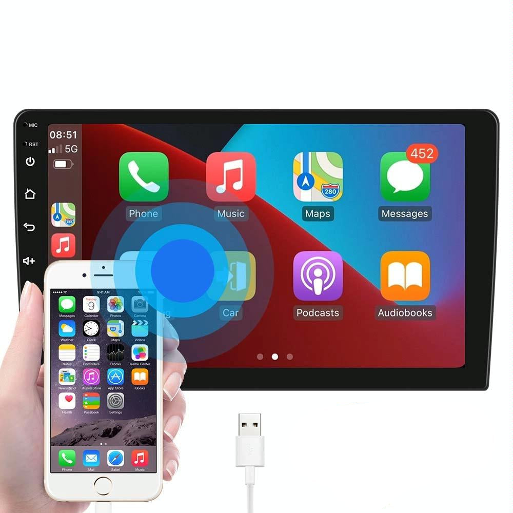 Universal Dual-Spindle Car Navigator With Central Control Screen - Standard + Ahd Camera