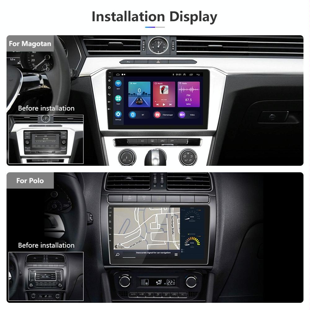 Universal Dual-Spindle Car Navigator With Central Control Screen - Standard + Ahd Camera