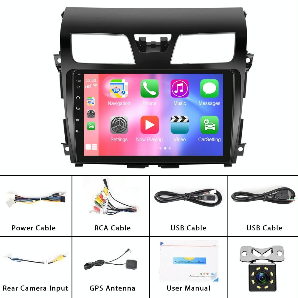 10.1 Inch Car Mp5 Player For Nissan Teana 13-16 - Wifi 2 + 64G Reversing Video Screen - Standard + 4 Lights Camera
