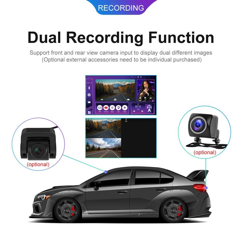 9 Inch 8-Core Carplay Android Navigation Monitor 2 + 32G Memory - Standard + Ahd Camera 4 + 64G