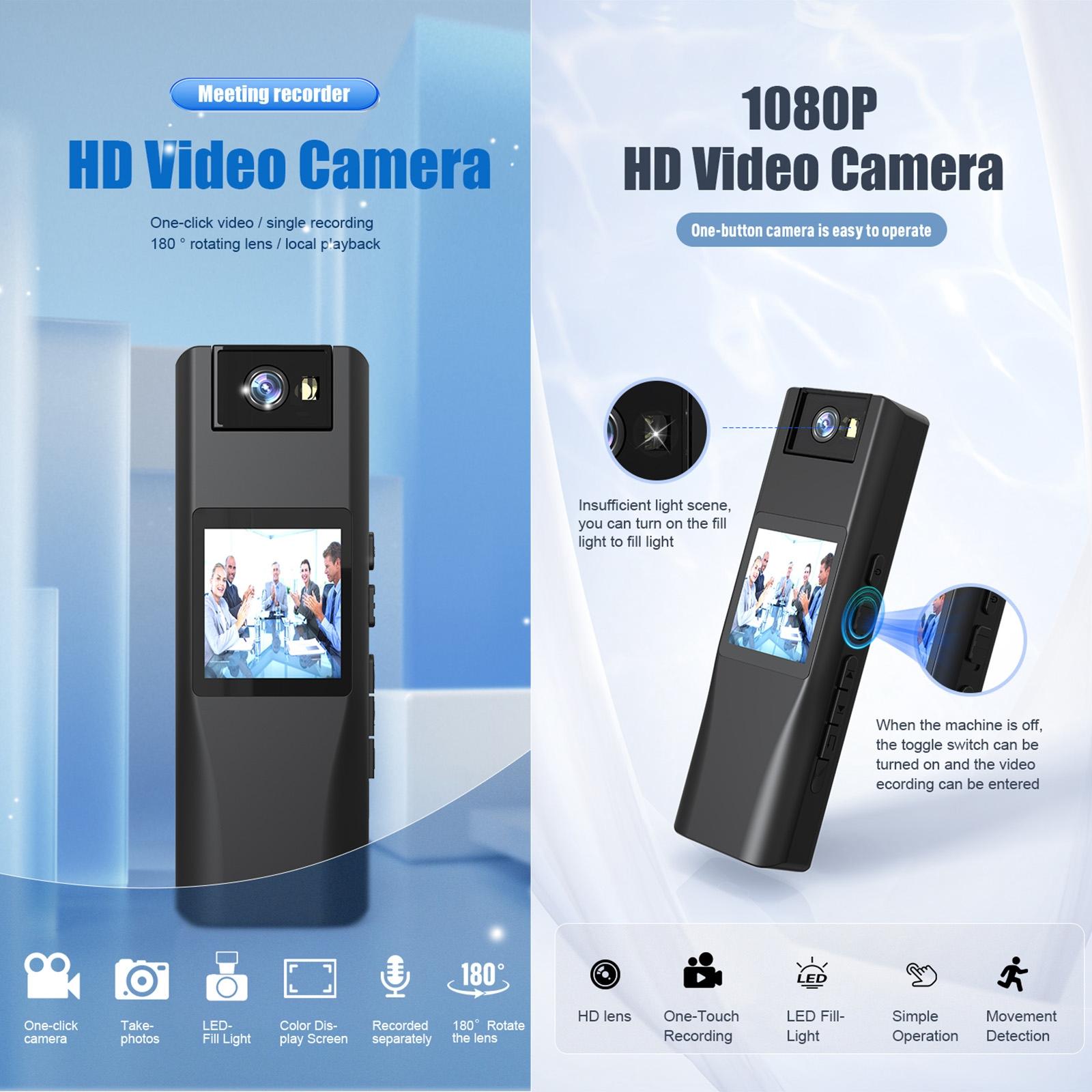 720P Wifi Conference Camera With 180 Degree Rotation - Black
