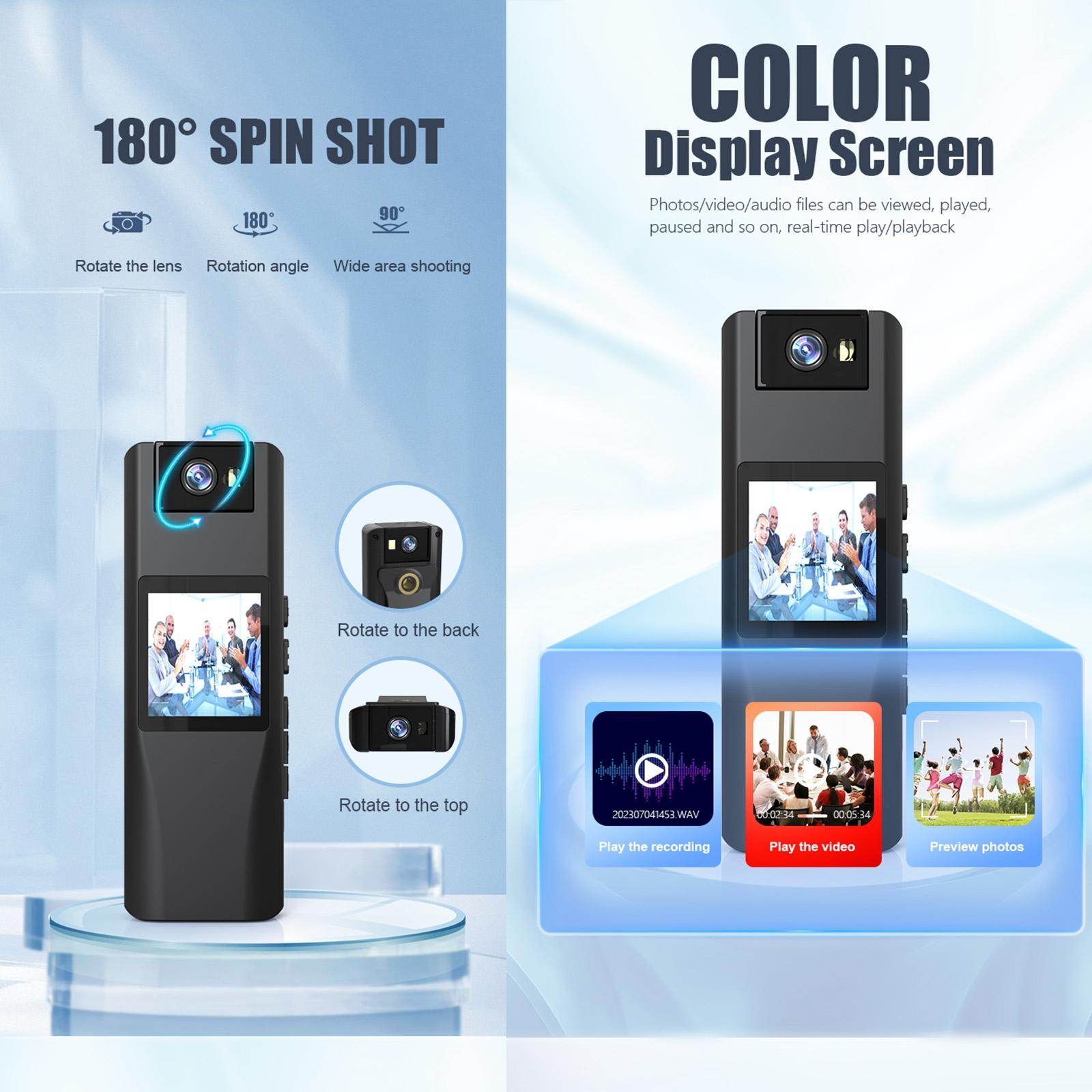 720P Wifi Conference Camera With 180 Degree Rotation - Black