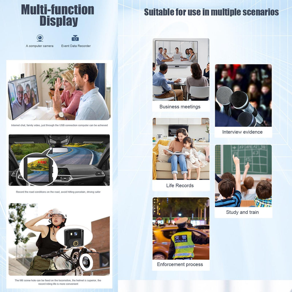 720P Wifi Conference Camera With 180 Degree Rotation - Black