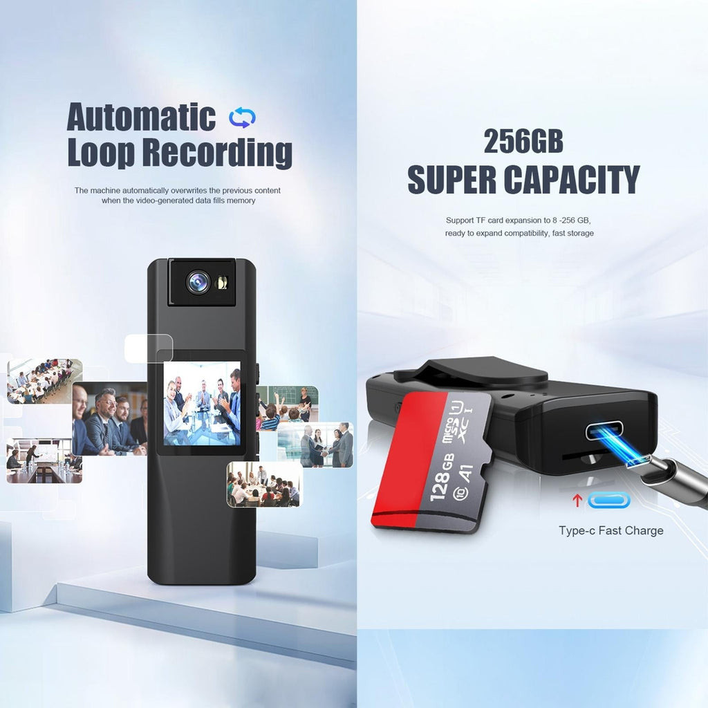 720P Wifi Conference Camera With 180 Degree Rotation - Black